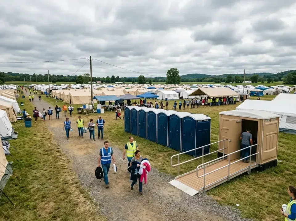 disaster-relief-camp-restrooms-010 — frequently asked questions, Dumpster & Portable Bathrooms Rental in Huntington, VA